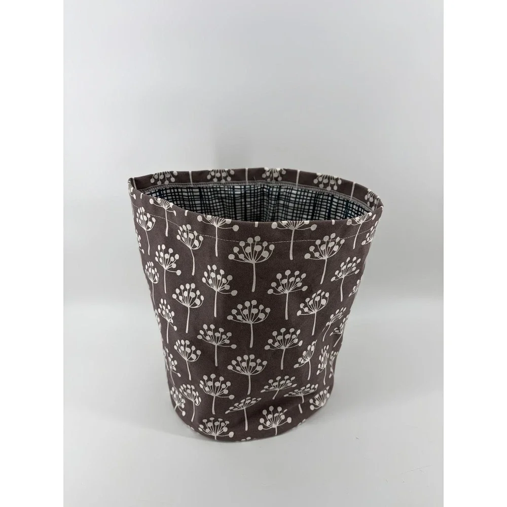 Lotta Jansdotter Fabric Container/Basket, Dandelion Design, 100 % Cotton